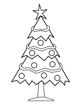 Blank christmas tree templates christmas tree coloring sheet christmas tree page