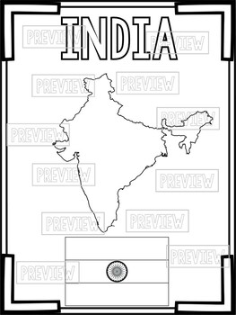 India coloring pages by the virtual explorer tpt