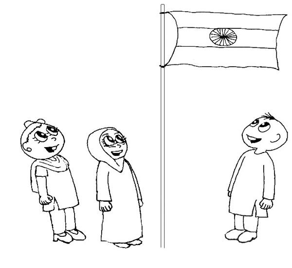 India independence day coloring pages for kids