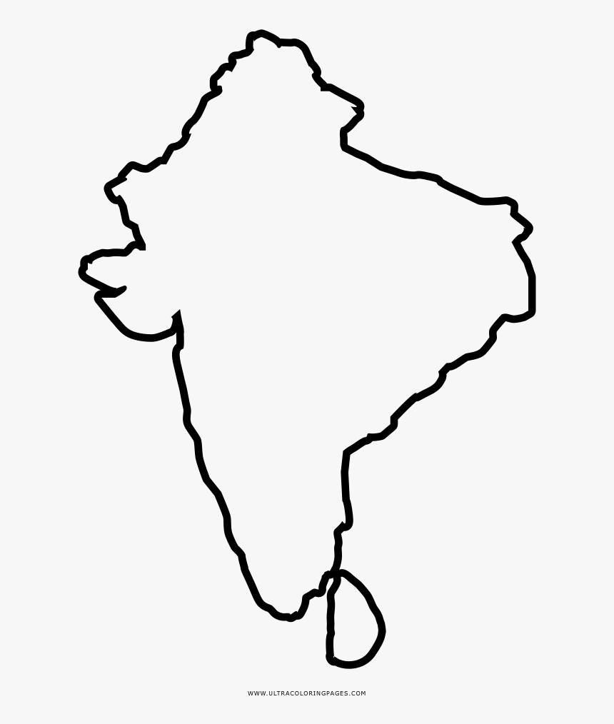 India map coloring page