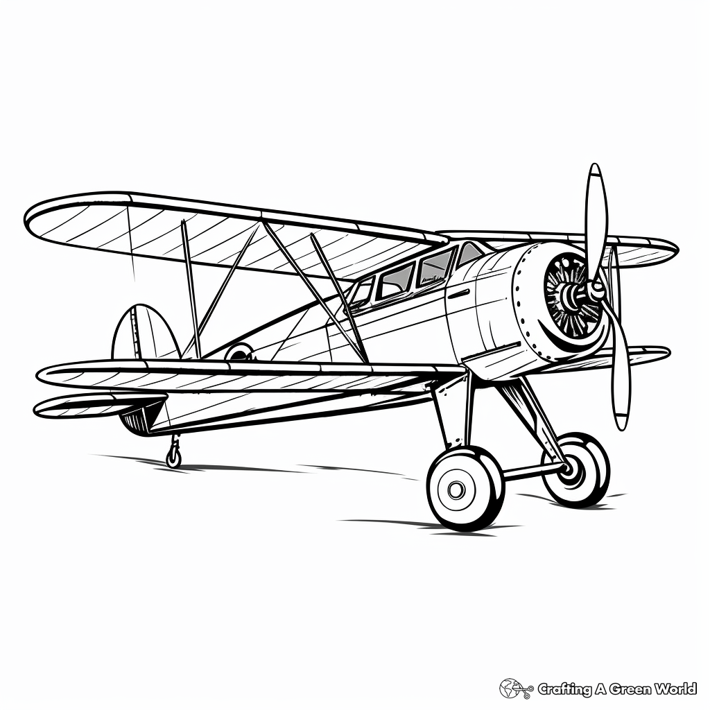 Airplane coloring pages