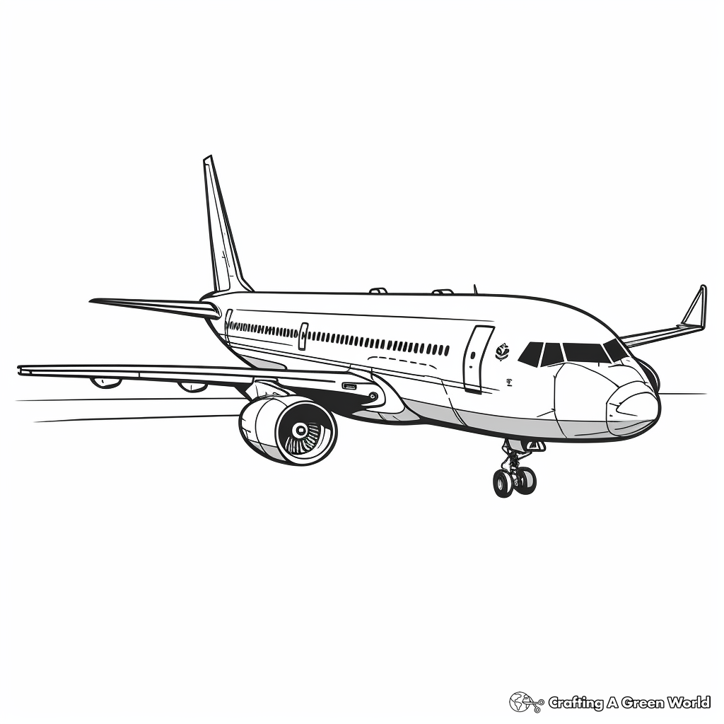 Airplane coloring pages