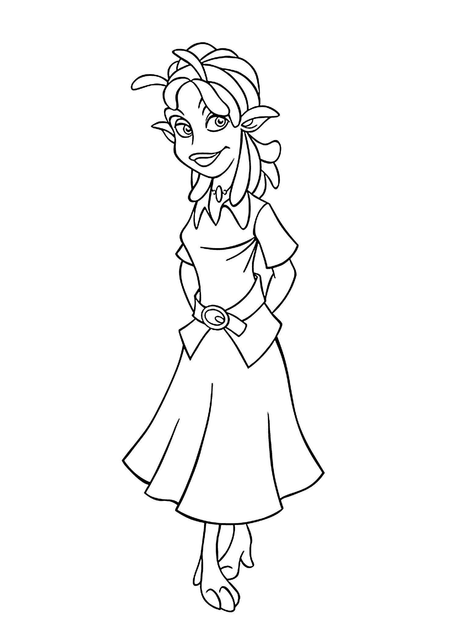 Neera from planet coloring pages for kids printable free