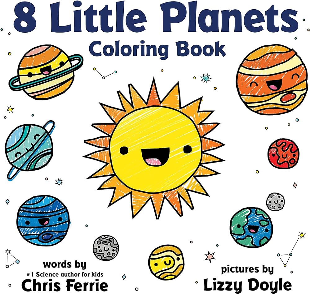 Little planets coloring book ferrie chris doyle lizzy books