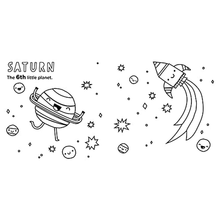Little planets coloring book