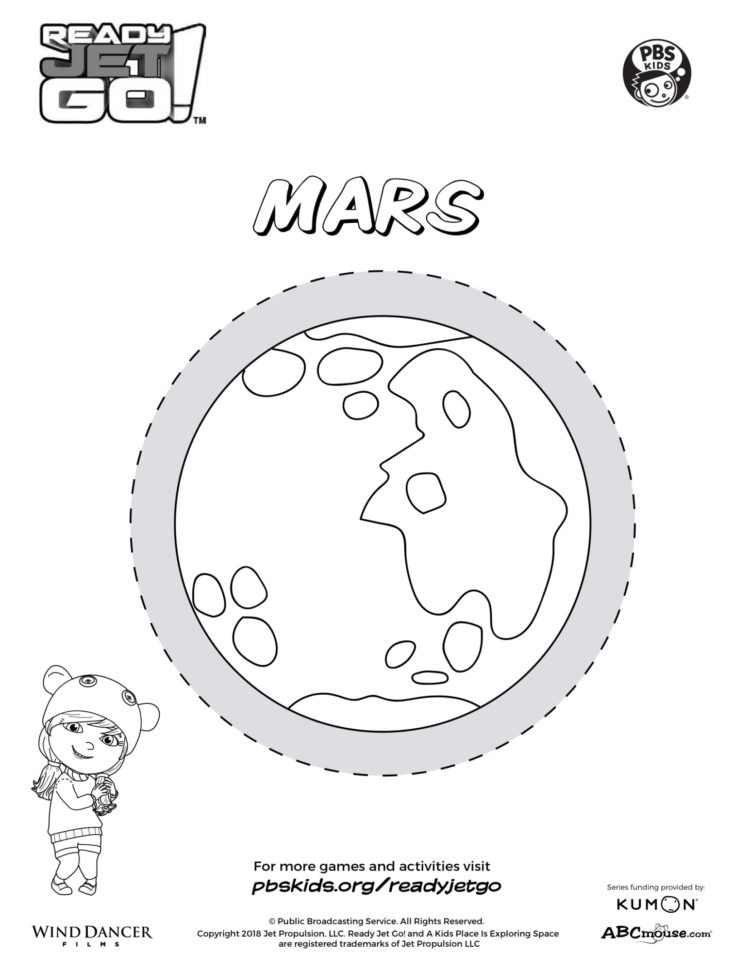 Planet mars coloring page kids coloring pages kids for parents