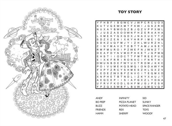 Disney word search and coloring book by editors of thunder bay press paperback barnes noble