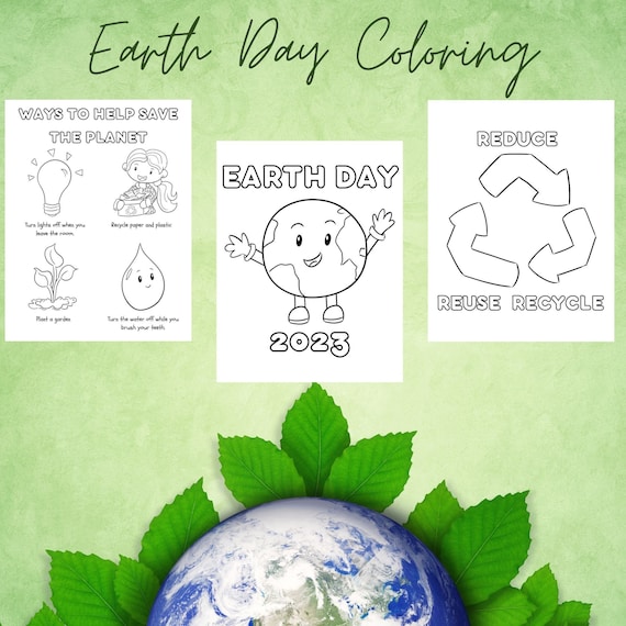 Earth day coloring pages earth day party favor earth day save our earth reduce reuse recycle word search puzzles save the planet download now