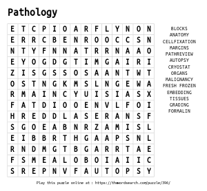 Planets word search