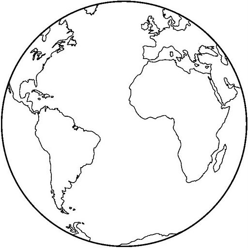 Planeta tierra para colorear planeta tierra para colorear pãginas para colorear la tierra dibujo