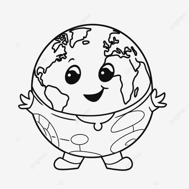 Dibujo de pãginas para colorear la tierra con un boceto contorno dibujos animados vector png dibujos dibujo del coche dibujo de dibujos animados dibujo de la tierra png y vector para dcargar