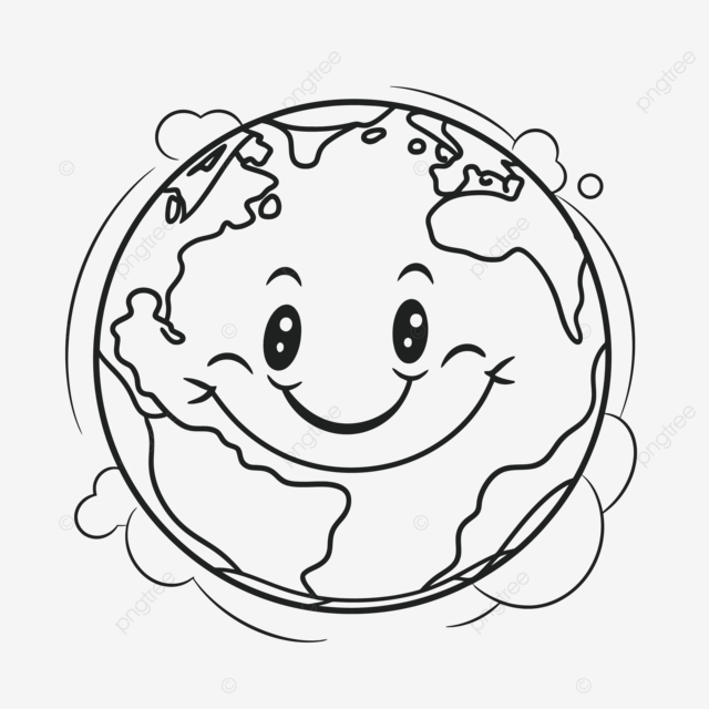 Dibujo de pagina para colorear la tierra paginas imprimibl gratis ninos bosquejo vector png dibujos dibujo de la tierra dibujo de ala dibujo de anillo png y vector para dcargar gratis