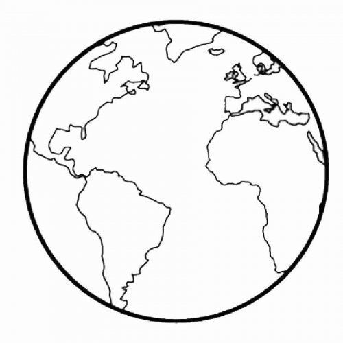 Dibujo pa imprimir y colore de la tierra la tierra dibujo mundo pa colore pãginas pa colore