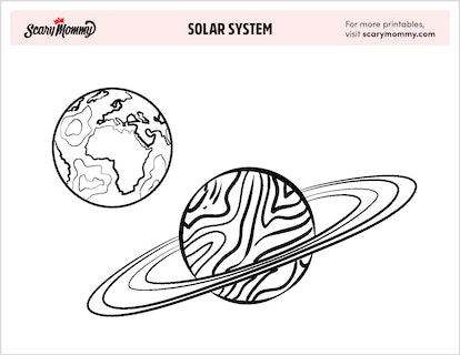 Visit the final frontier with these solar system coloring pages