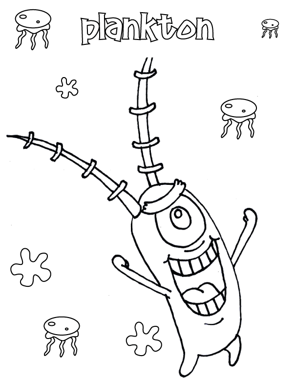 Plankton color page