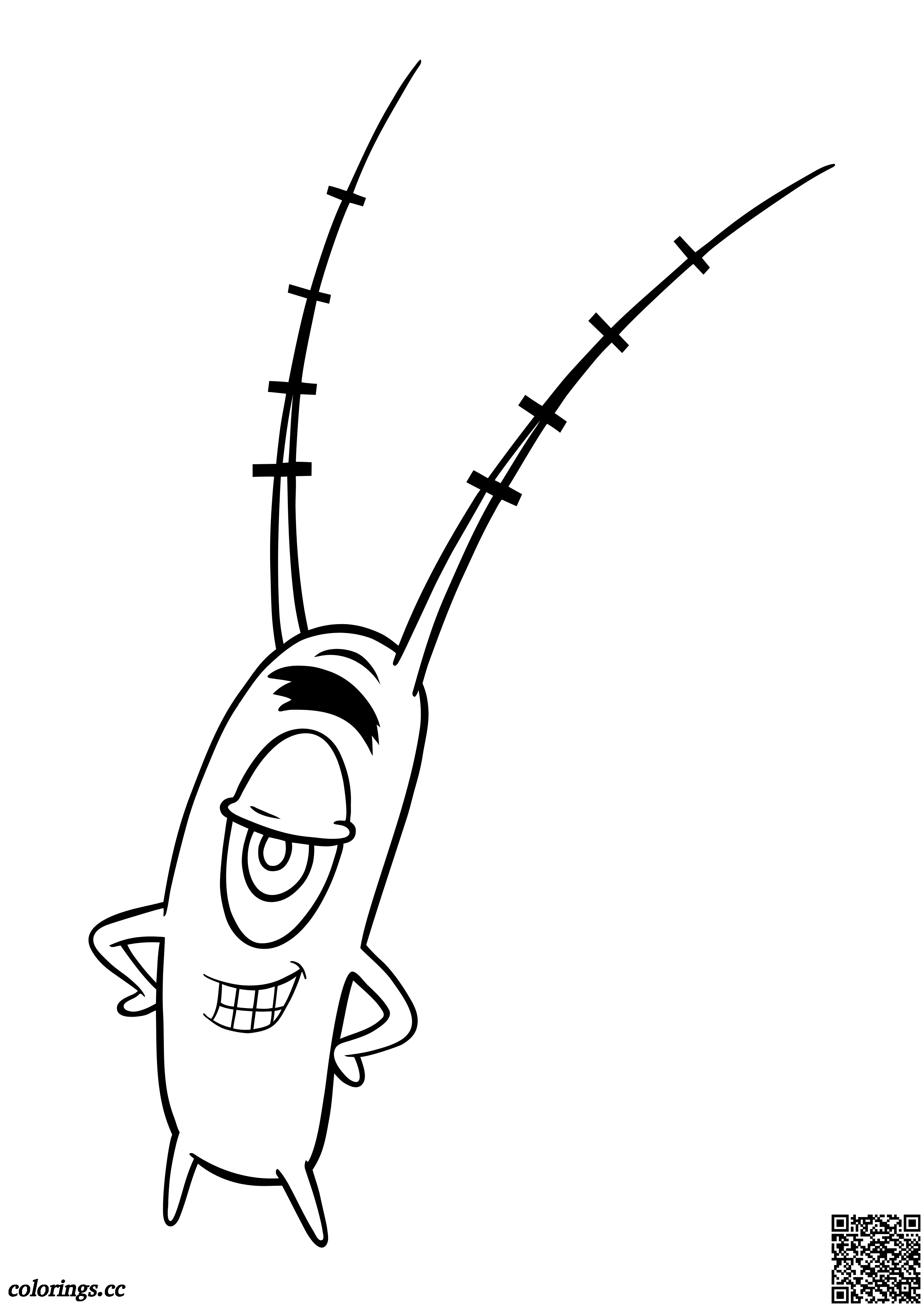 Sheldon james plankton coloring pages sponge bob square pants coloring pages