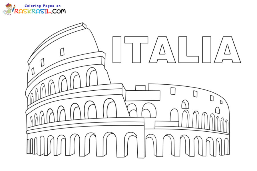 Italy coloring pages