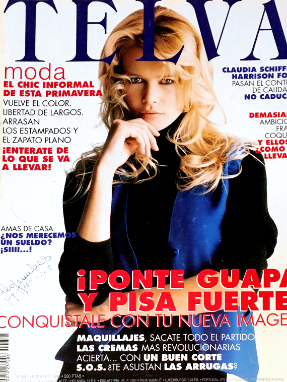 Telva magazine february claudia schiffer patricia velasquez judit