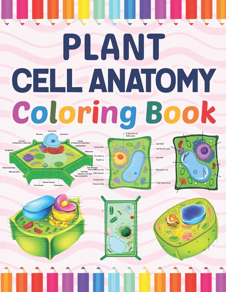 Plant cell anatomy coloring book plant cell anatomy coloring workbook for kids boys girls adults plant cell anatomy coloring workbook plant cell students plant cell coloring workbook publication mornakeylone