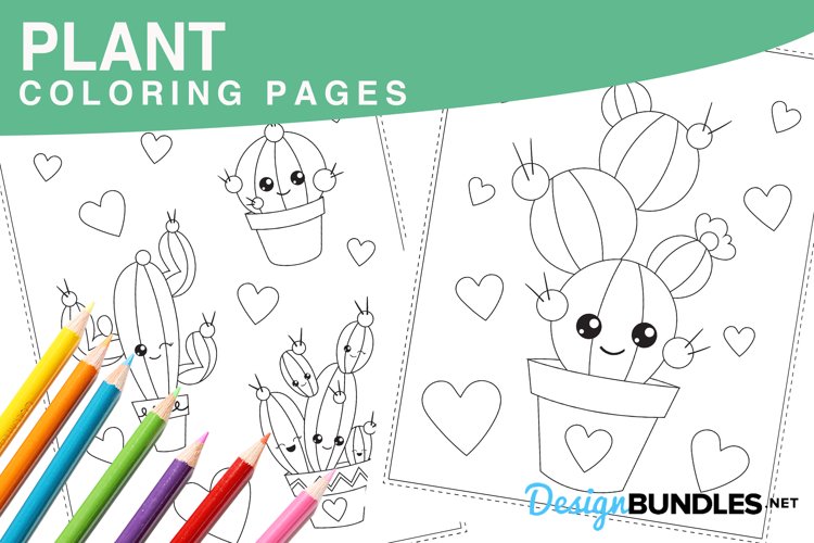 Plant coloring pages