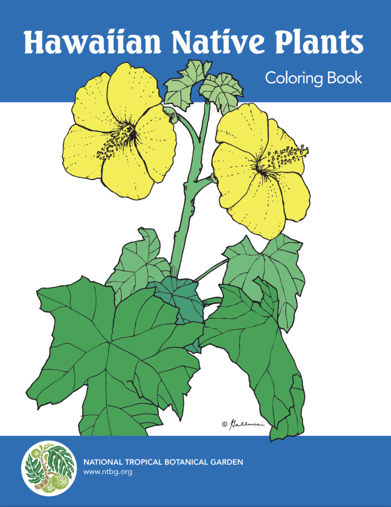 Tropical plant coloring books