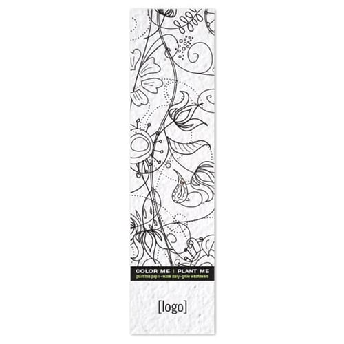 Seed paper coloring bookmark usa