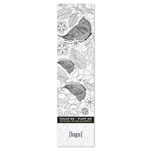 Seed paper coloring bookmark usa