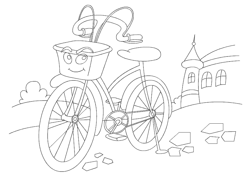 Print and color cycle printable coloring pages for kids