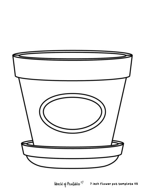 Flower pot templates