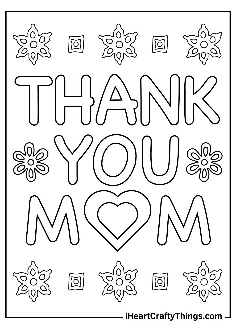 Mothers day coloring pages free printables
