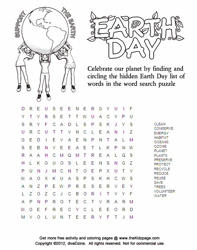 Support the eth eth day word sech puzzle