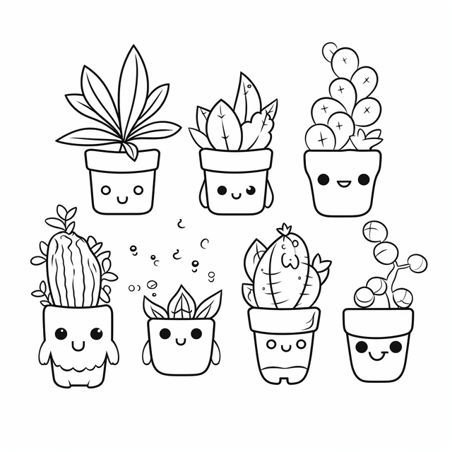 Cactus kawaii png vector psd e clipart para dcarga gratuita