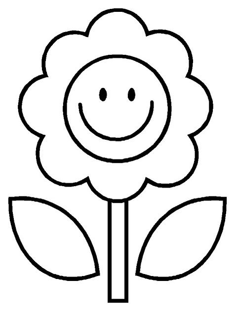 Flor flower coloring pag prchool coloring pag printable flower coloring pag