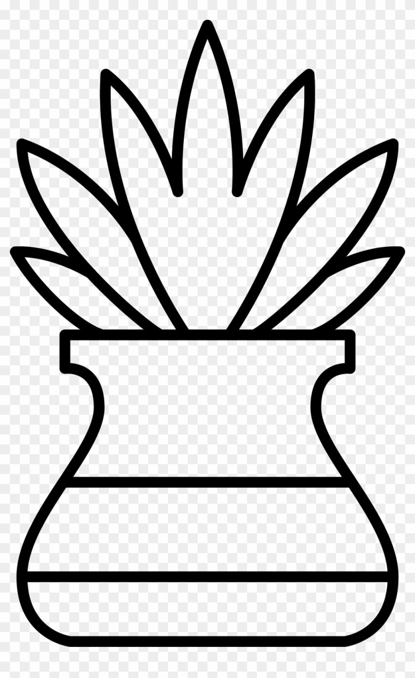 Potted plant coloring page