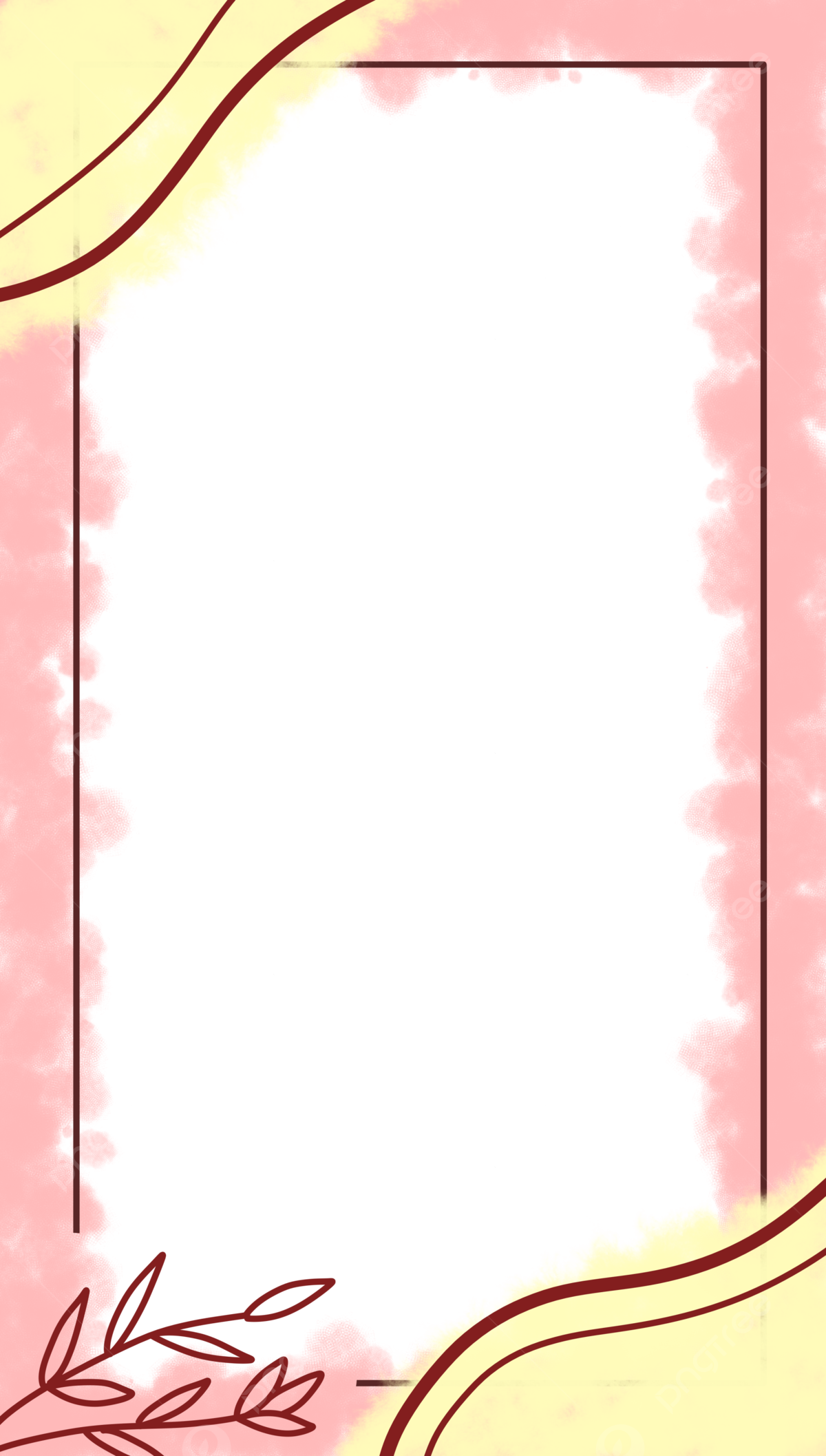 Plantilla de historias de instagram con color rosa y amarillo png dibujos cuadro historia instagram png y psd para dcargar gratis