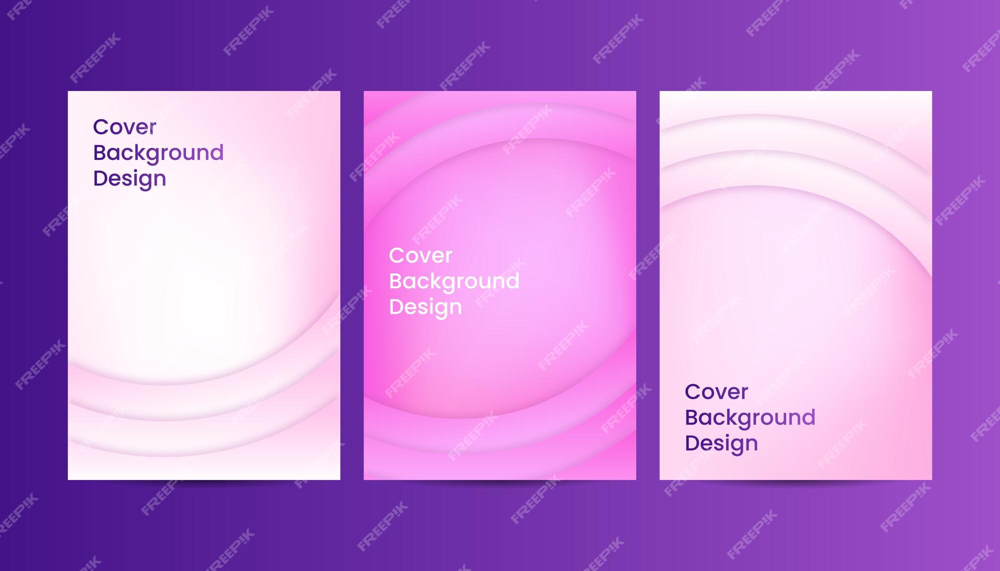 Plantillas de diseão de color rosa degradado de fondo de cubierta geomãtrica abstracta vector premium