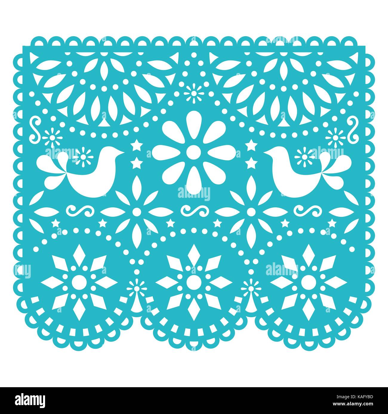 Papel picado vector hi