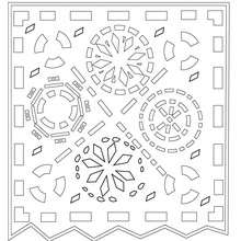 Mexican day of the dead coloring pages