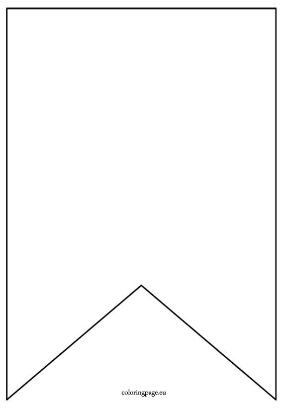 Flag banner template coloring page diy banner template printable banner template pty banner template