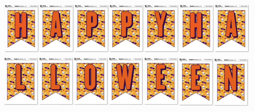 Banderines de happy halloween