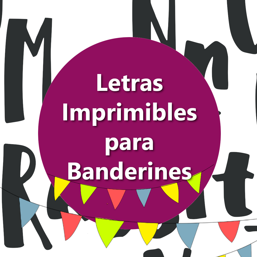 Molde pdf de letras imprimibles para banderines online