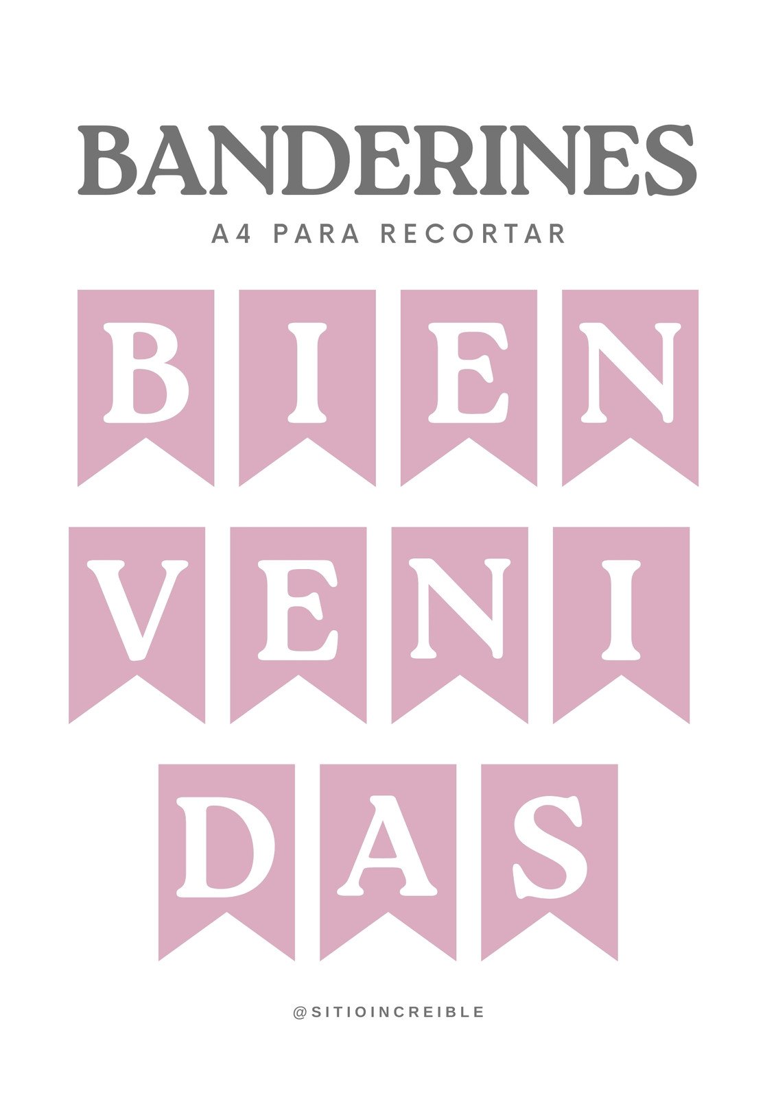 Explorã banderines para imprimir personalizables gratis