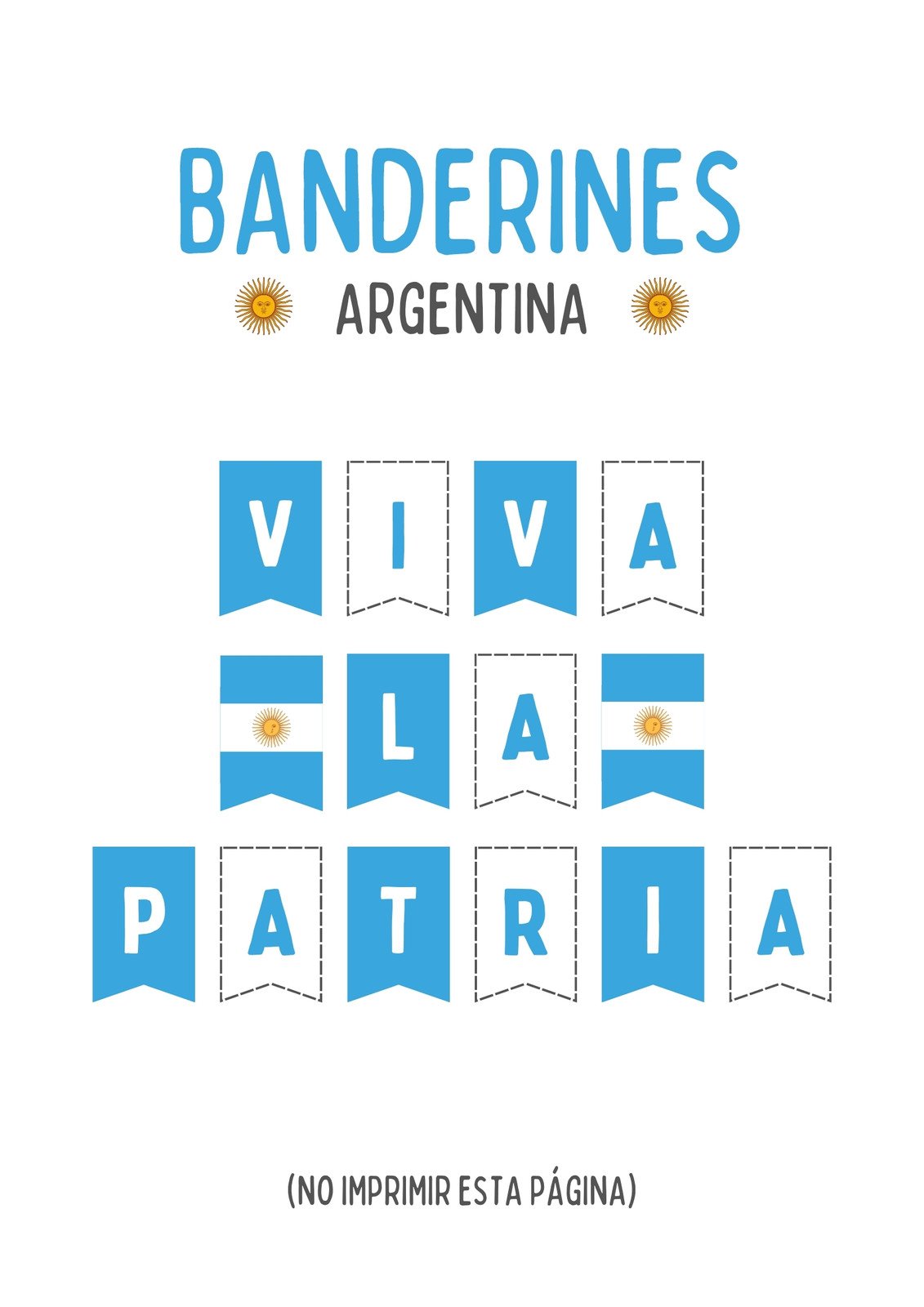 Explorã banderines para imprimir personalizables gratis