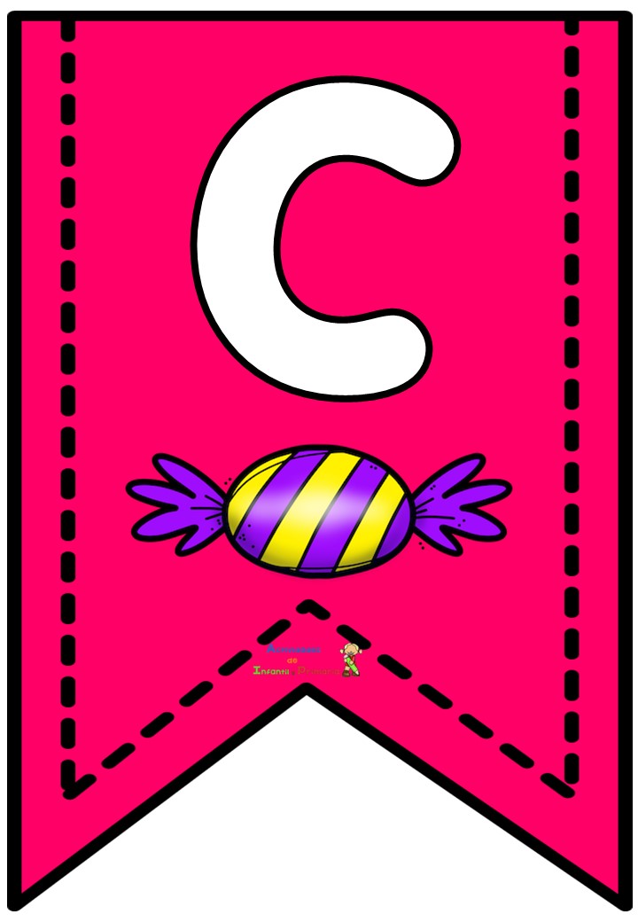 Bonitos banderin todas las letras del abecedario para decorar tu clase