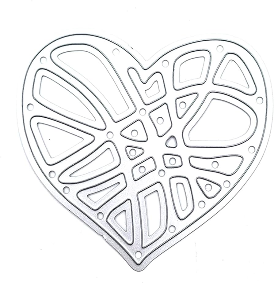 Plantillas de corte de metal con forma de corazãn para ãlbumes de recortes para tarjetas de grabado en relieve para ãlbum de fotos decoraciãn de moldes arte y manualidades