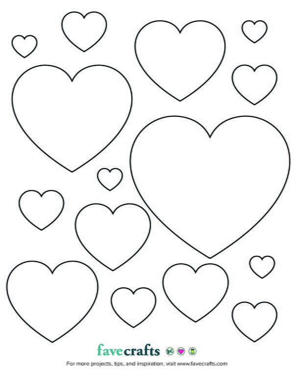 Printable hearts to color pdf download heart printable heart shapes template heart coloring pages