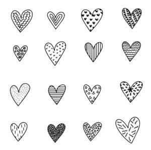 Corazones para imprimir