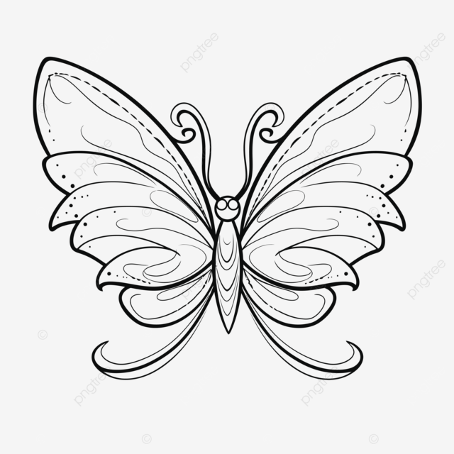 Dibujo de dibujos mariposas para colorear pãginas bocetos imprimibl gratis vector png dibujos dibujo de mariposa dibujo de ala dibujo de anillo png y vector para dcargar gratis