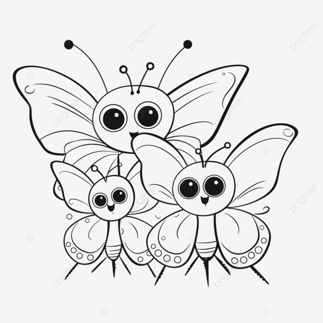 Dibujo de bebã mariposas dibujos animados familia para colorear pãgina quema boceto vector png dibujos dibujo del coche dibujo de dibujos animados dibujo bebe png y vector para dcargar gratis