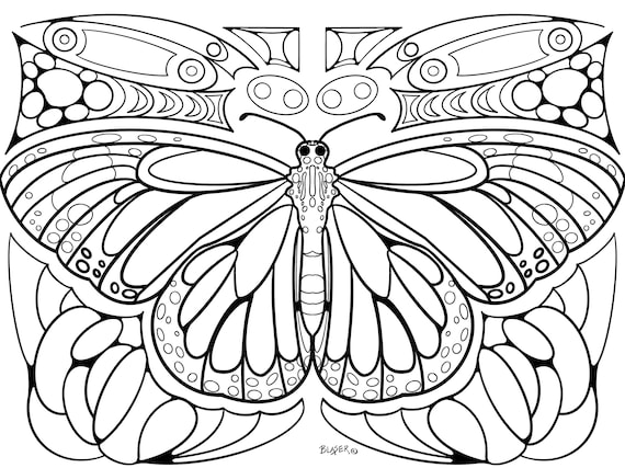 Dibujos para colorear mariposas imprimibles simãtricos para colorear digitales descargar adultos niãos insectos